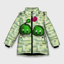 Зимняя куртка для девочки Зеленые слаймы стардью