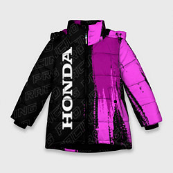Зимняя куртка для девочки Honda pro racing: по-вертикали