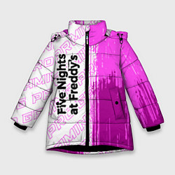 Зимняя куртка для девочки FNAF pro gaming: по-вертикали