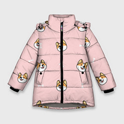 Зимняя куртка для девочки Pink corgi