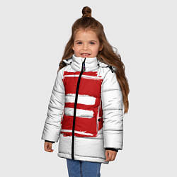 Куртка зимняя для девочки Ed Sheeran Equals, цвет: 3D-красный — фото 2