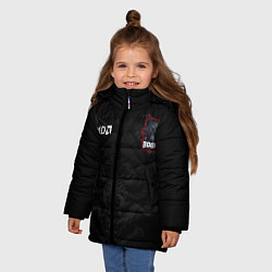 Куртка зимняя для девочки Boom esports, цвет: 3D-светло-серый — фото 2