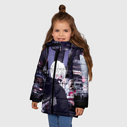 Куртка зимняя для девочки Kaneki Ken, цвет: 3D-черный — фото 2