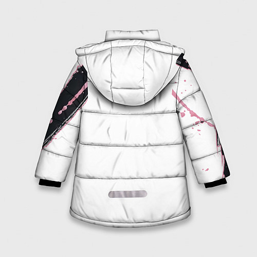 Зимняя куртка для девочки XO / 3D-Светло-серый – фото 2