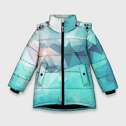 Зимняя куртка для девочки Небо из геометрических кристаллов