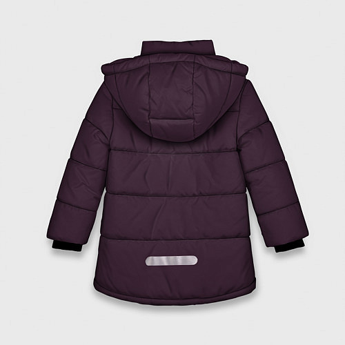 Зимняя куртка для девочки Инопланетное вторжение летающая тарелка / 3D-Светло-серый – фото 2