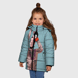 Куртка зимняя для девочки Suga sean omelly, цвет: 3D-светло-серый — фото 2