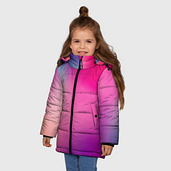 Куртка зимняя для девочки Футболка розовая палитра, цвет: 3D-красный — фото 2