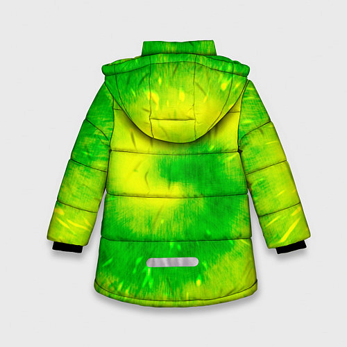 Зимняя куртка для девочки Тай-дай Солнечный луч / 3D-Светло-серый – фото 2
