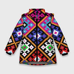 Куртка зимняя для девочки Колорит, цвет: 3D-светло-серый