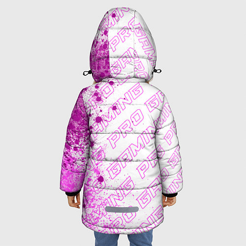Зимняя куртка для девочки EVE pro gaming: по-вертикали / 3D-Черный – фото 4