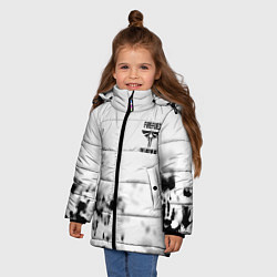 Куртка зимняя для девочки The Last of Us отпечатки, цвет: 3D-черный — фото 2