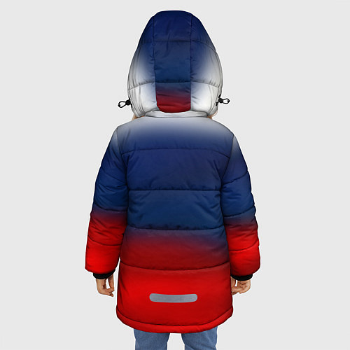 Зимняя куртка для девочки Символика России герб / 3D-Черный – фото 4