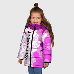 Куртка зимняя для девочки Valorant pro gaming: по-вертикали, цвет: 3D-черный — фото 2
