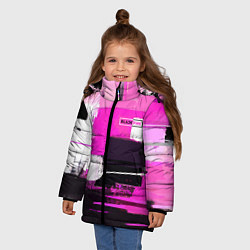 Куртка зимняя для девочки Black pink - girl-group - South Korea, цвет: 3D-светло-серый — фото 2