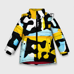 Зимняя куртка для девочки Абстрактная композиция