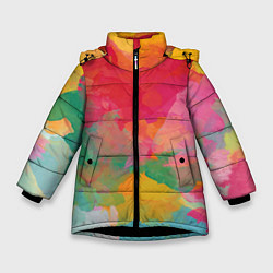 Зимняя куртка для девочки Спектр акварели