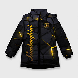 Зимняя куртка для девочки Lamborghini - плиты с эффектом свечения