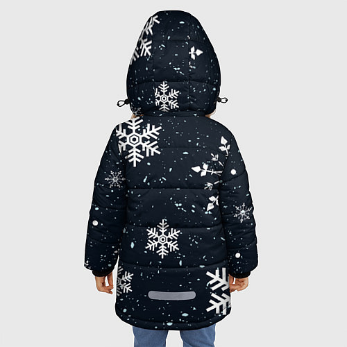 Зимняя куртка для девочки Снежная радость / 3D-Светло-серый – фото 4