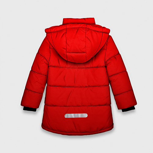 Зимняя куртка для девочки Алый фрак / 3D-Светло-серый – фото 2