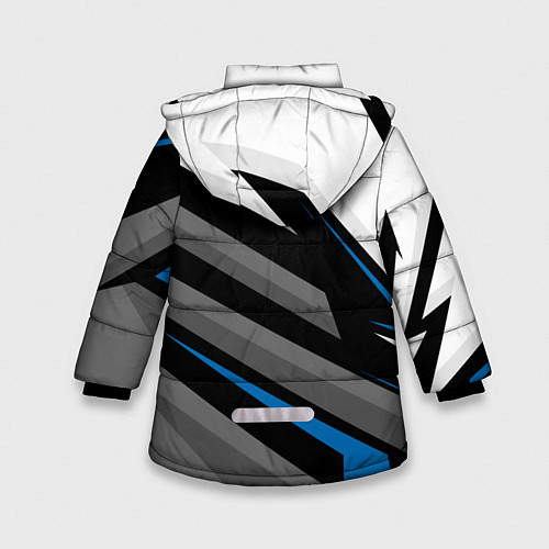 Зимняя куртка для девочки Volvo - blue sport / 3D-Светло-серый – фото 2