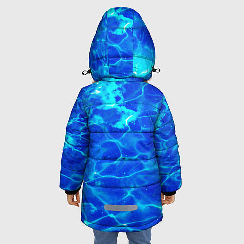 Зимняя куртка для девочки Чистая вода океаны / 3D-Черный – фото 4