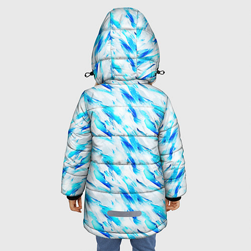 Зимняя куртка для девочки Ice maze / 3D-Черный – фото 4