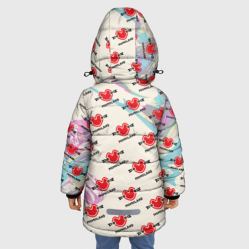 Зимняя куртка для девочки Momaland pattern / 3D-Красный – фото 4