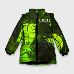 Куртка зимняя для девочки STALKER 2 капсулы осознания, цвет: 3D-черный
