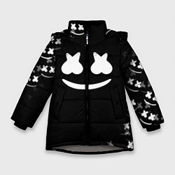 Куртка зимняя для девочки Marshmello black collection, цвет: 3D-светло-серый