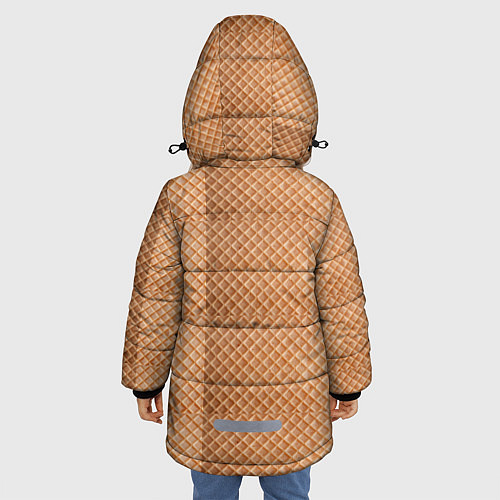 Зимняя куртка для девочки Сладкая вафелька / 3D-Черный – фото 4