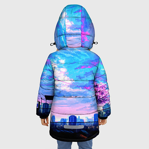 Зимняя куртка для девочки Кунг-фу Панда Friend / 3D-Черный – фото 4