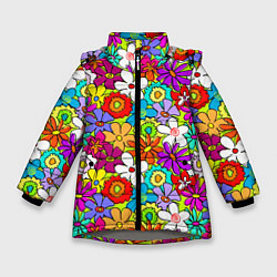 Зимняя куртка для девочки Floral multicolour