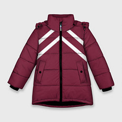 Куртка зимняя для девочки Бордовая кофта костюм Марата - слово пацана сериал, цвет: 3D-черный