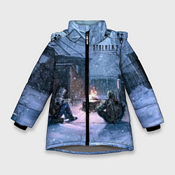 Куртка зимняя для девочки STALKER 2 новички на кордоне, цвет: 3D-светло-серый