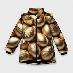 Зимняя куртка для девочки Золотые Пасхальные яйца