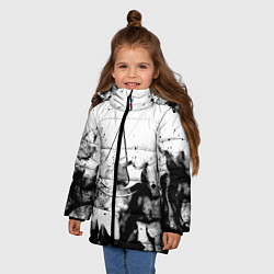 Куртка зимняя для девочки Assassins Creed fire, цвет: 3D-черный — фото 2