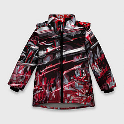 Зимняя куртка для девочки Кровавый красный металл