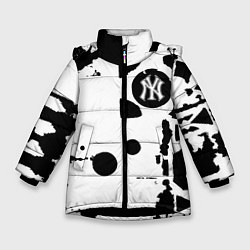 Зимняя куртка для девочки New York yankees - baseball team pattern