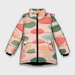 Куртка зимняя для девочки Шут гороховый, цвет: 3D-черный
