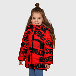 Куртка зимняя для девочки Rainbox six краски, цвет: 3D-красный — фото 2