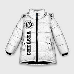 Куртка зимняя для девочки Chelsea sport на светлом фоне по-вертикали, цвет: 3D-черный