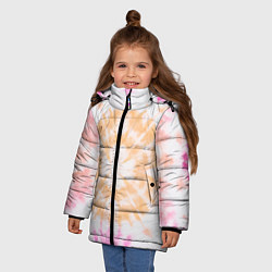 Куртка зимняя для девочки Светлый тай дай, цвет: 3D-черный — фото 2