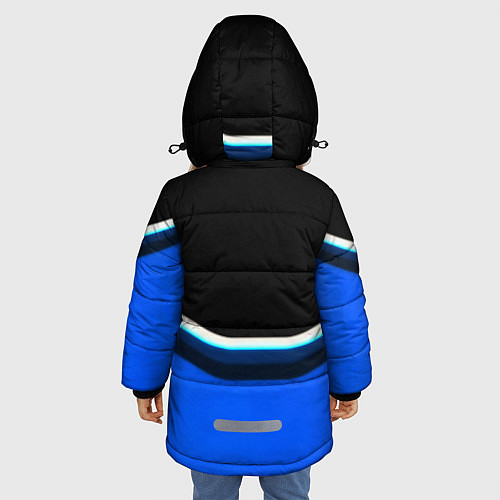 Зимняя куртка для девочки Mazda sport brend car / 3D-Черный – фото 4