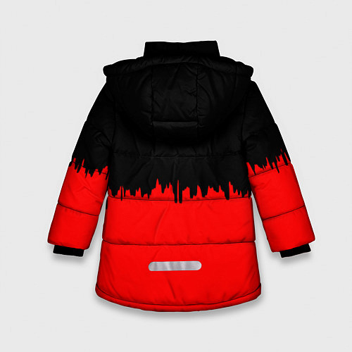 Зимняя куртка для девочки Half life logo pattern steel / 3D-Светло-серый – фото 2