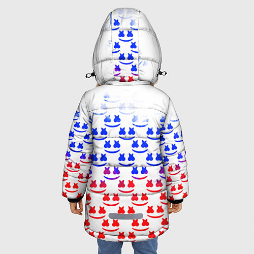 Зимняя куртка для девочки Marshmello russia color / 3D-Красный – фото 4