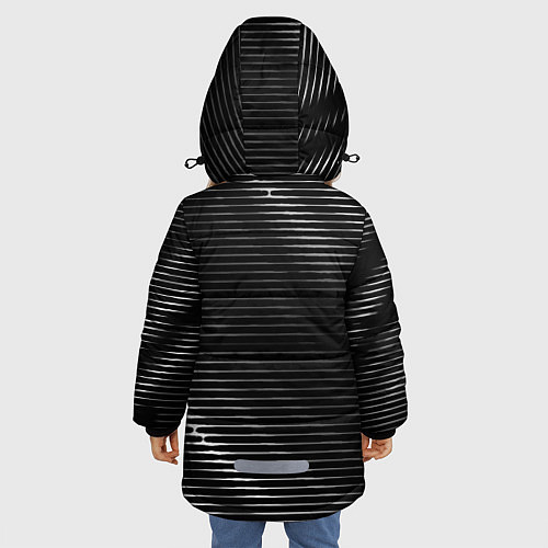 Зимняя куртка для девочки FAW sport metal / 3D-Черный – фото 4