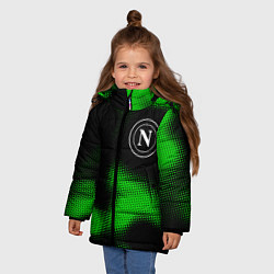 Куртка зимняя для девочки Napoli sport halftone, цвет: 3D-черный — фото 2