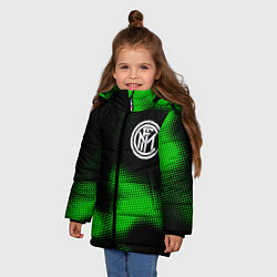 Куртка зимняя для девочки Inter sport halftone, цвет: 3D-черный — фото 2