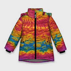 Куртка зимняя для девочки Тай-даечка, цвет: 3D-светло-серый